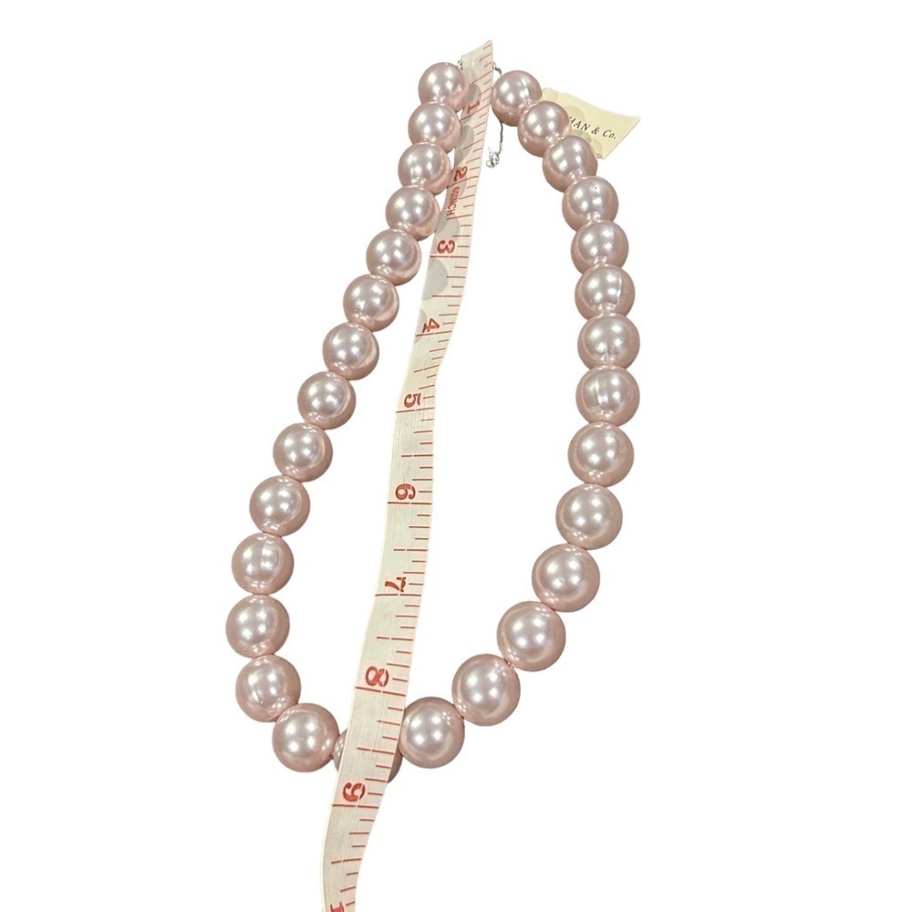 Pale Pink Faux Pearl Necklace by Stephan & Co. - Picture 7 of 8